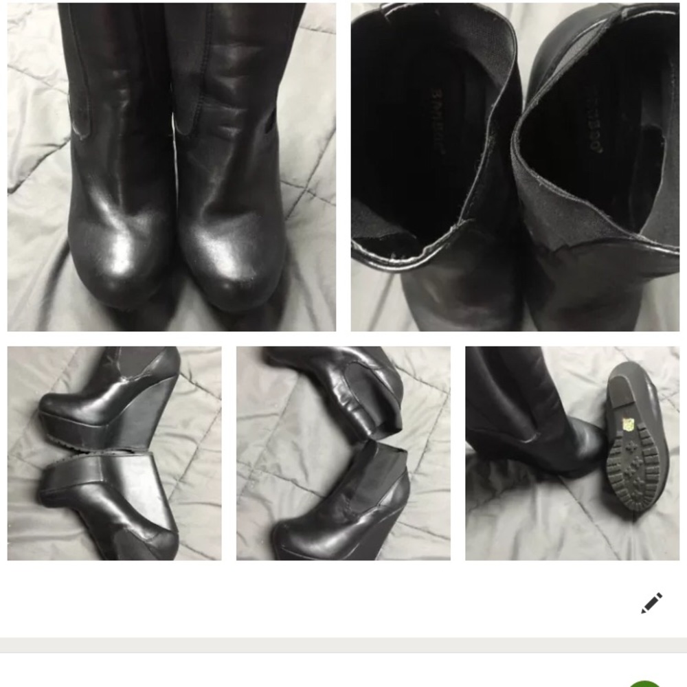 Bamboo women’s size 8 wedge boots